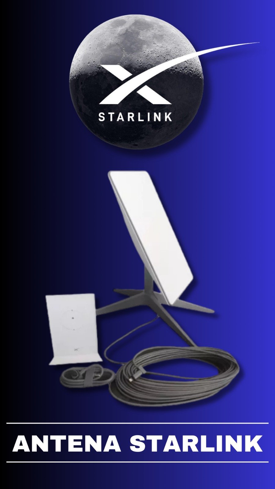 Kit completo de Antena de Starlink Internet Satelital en Venezuela