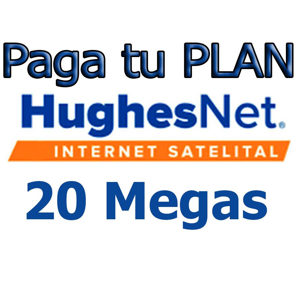 Plan de 20 Megas 221.400 pesos Hughesnet Internet SATELITAL
